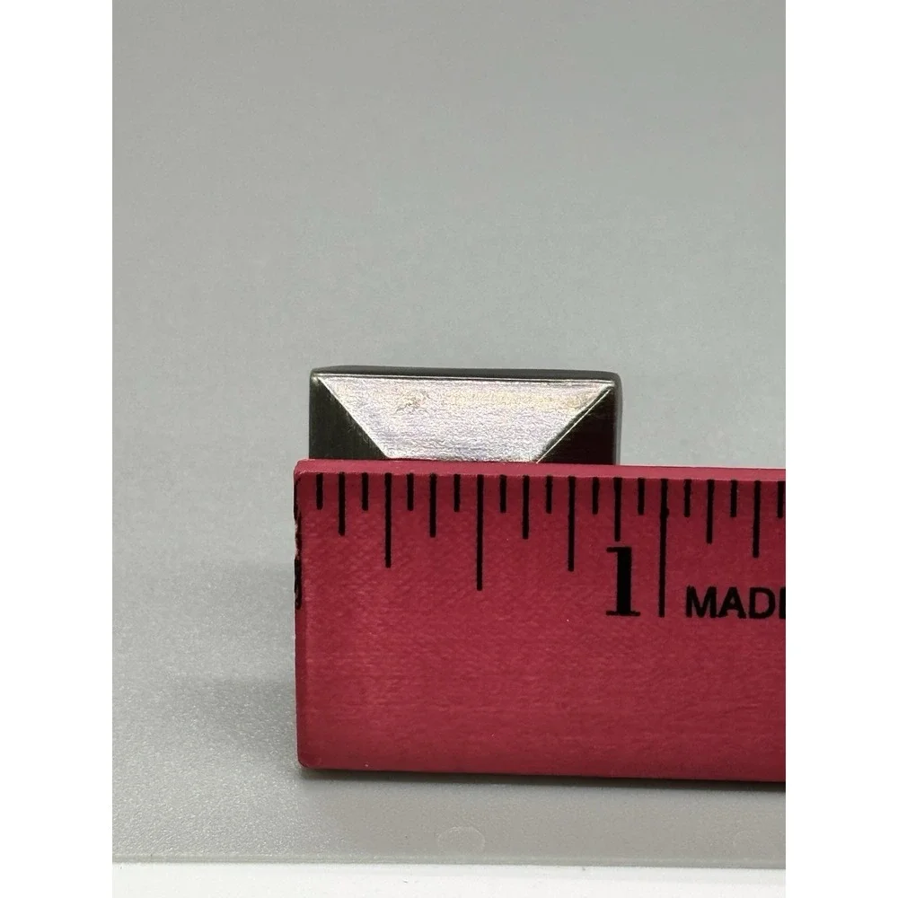 Glide Rite .875 in Square Pyramid Cabinet Pulls Brushed Pewter